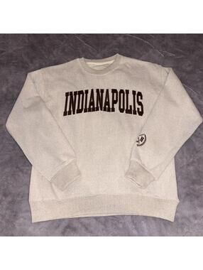 New York Popular Indianapolis Soft Crewneck Sweatshirt Medium NWT Oatmeal